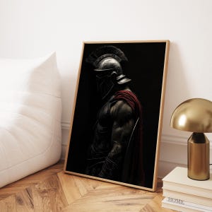 Ancient Warrior Art, Gladiator Artwork Digital Poster, Digital Gladiator Print, Roman Warrior Decor, Greek Hero Print, Warrior Myth Decor