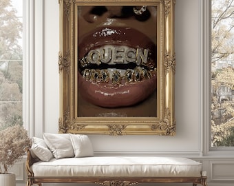 Royal Grillz Lips Art: Black Culture, Urban Hip Hop (digital