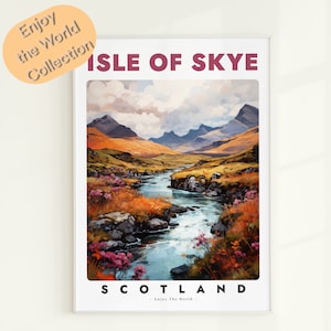 Isle of Skye Print, Isle of Skye Poster, Isle of Skye Wall Art, Scotland Wall Decor, Isle of Skye Travel Gift, Scotland Travel Poster