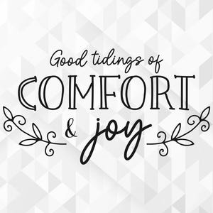 Buenas noticias de consuelo y alegría SVG, Navidad Svg, Invierno Svg, Vacaciones Svg, Navidad Svg, Camisa de Navidad Svg, Archivos cortados, Cricut, Png, Svg