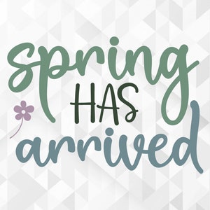 Spring Has Arrived SVG, Spring Svg, Hello Spring Svg, Spring Has Arrived Cut Files, Cricut, Png, Svg