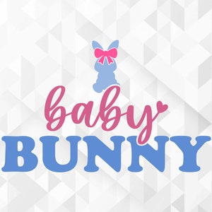Baby Bunny SVG, Easter Svg, Spring Svg, Bunny Svg, Baby Bunny Cut Files, Cricut, Png, Svg