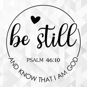 Sii fermo e sappi che io sono Dio SVG, Groovy Christian Svg, Jesus Love, Inspiration Svg, Bible Verse Svg, Be Still Cut Files, Cricut, Png Svg