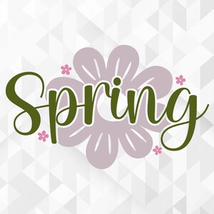 Spring SVG, Spring Svg, Hello Spring Svg, Spring Cut Files, Cricut, Png, Svg