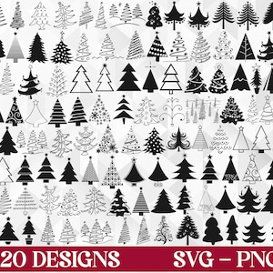 Christmas Tree SVG Bundle, Merry Christmas Svg, Xmas Svg, Christmas Decor Svg, Winter Svg, Christmas Svg, Cut Files, Cricut, Png, Svg