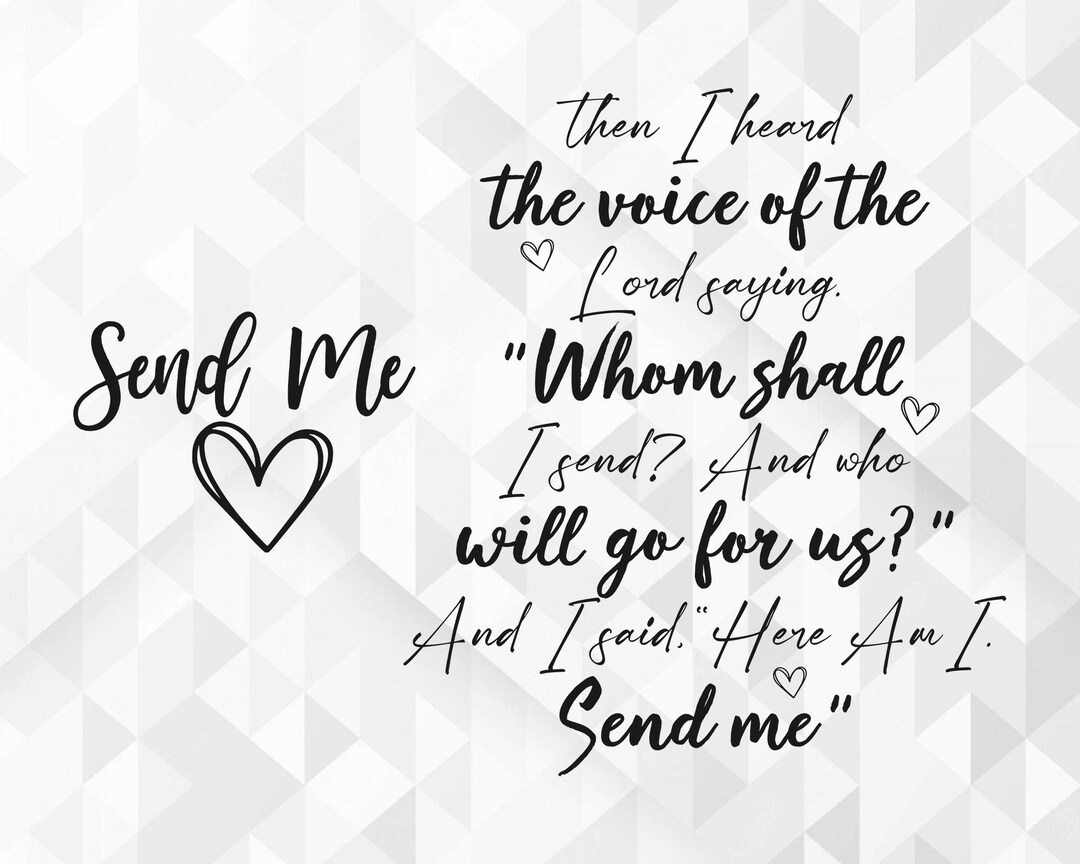Send Me SVG, Christian Svg, Religious Svg, Bible Verse Svg, Jesus Svg ...