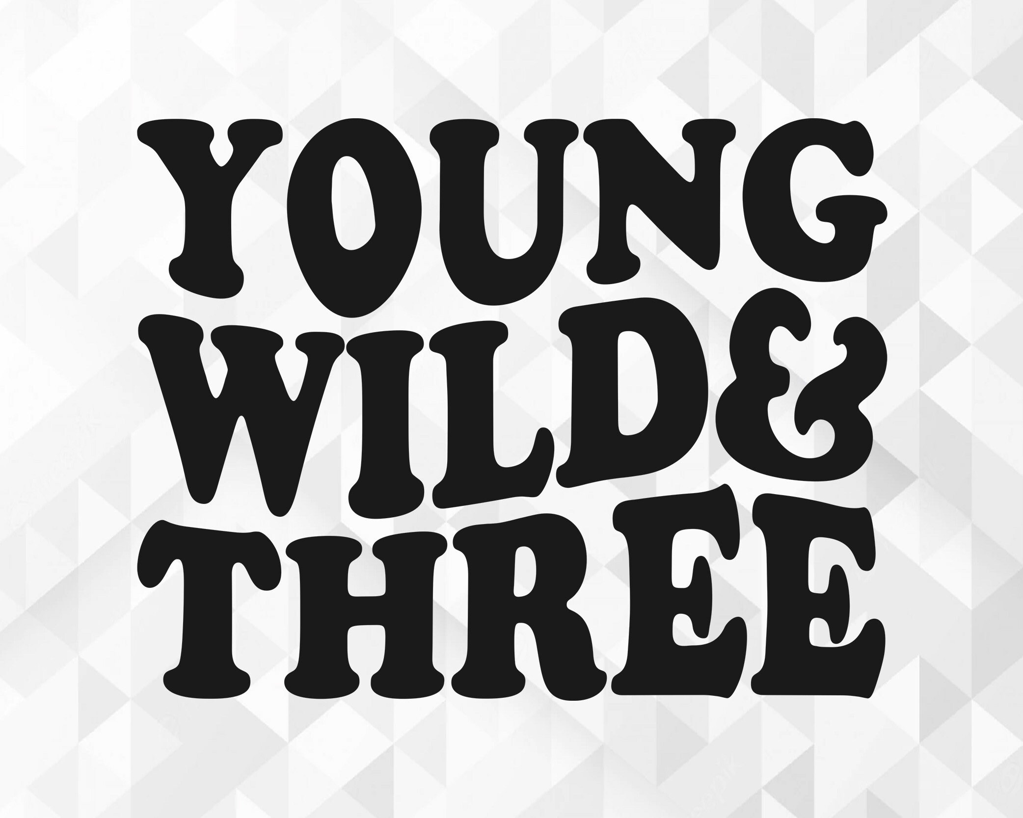 Young Wild And Three Svg Birthday Svg Birthday Shirt Svg Etsy