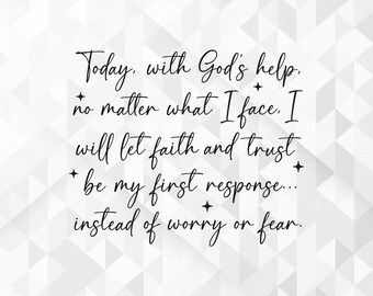 Today, With God SVG, Christian Svg, Religious Svg, Bible Svg, Jesus Svg, Faith Svg, Inspirational Svg, God Svg, Cut Files, Cricut, Png, Svg