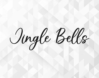 Jingle Bells SVG, Christmas Svg, Winter Svg, Merry Christmas Svg, Hello Winter Svg, Xmas Svg, Cut Files, Cricut, Png, Svg