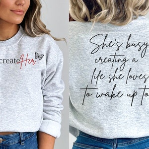 Women Empowerment SVG, She&#39;s Busy Creating Svg, She Overcame Everything Svg, She is Me Svg, Motivational Svg, Cut Files, Cricut, Png, Svg