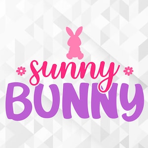 Sunny Bunny SVG, Easter Svg, Spring Svg, Bunny Svg, Sunny Bunny Cut Files, Cricut, Png, Svg