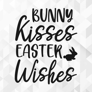 Hase küsst Osterwünsche SVG, Frühlingssvg, Ostersvg, Hallo Frühlingssvg, Fröhliches Ostersvg, Frühlingsdesign-Svg, Schnittdateien, Cricut, Png, Svg