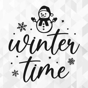 Wintertijd SVG, Kerstmis Svg, Winter Svg, Merry Christmas Svg, Hallo Winter Svg, Xmas Svg, Sneeuwvlok Svg, Cut Files, Cricut, Png, Svg