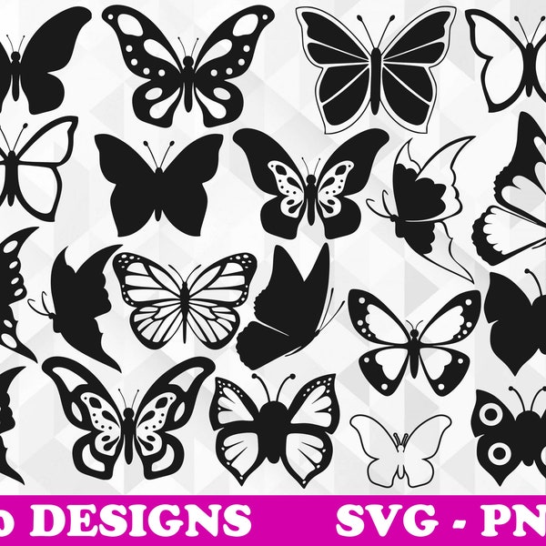 Butterfly SVG Bundle, Butterflies Svg, Spring, Butterflies Designs for Shirts, Butterfly Bundle Svg, Butterfly Cut Files, Cricut, Png, Svg