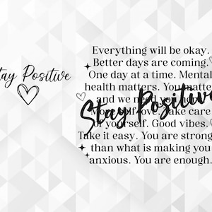 Positive Zitate SVG, Keep Shining SVG, inspirierendes SVG, psychische Gesundheit SVG, Selbstliebe SVG, motivierendes SVG, geschnittene Dateien, Cricut, Png, Svg