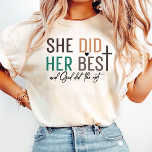 She Did Her Best SVG, Christian Svg, Religious Svg, God Svg, Faith Svg