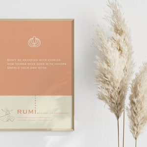 Rumi Quote Rumi Saying Rumi Wall Art Rumi Poster Motivational Quote Print Downloadable Prints Printable Art Prints Online Printable Art image 1