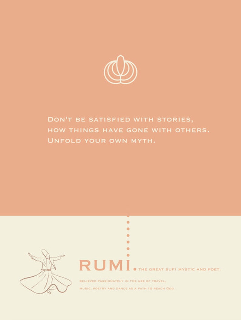 Rumi Quote Rumi Saying Rumi Wall Art Rumi Poster Motivational Quote Print Downloadable Prints Printable Art Prints Online Printable Art image 5