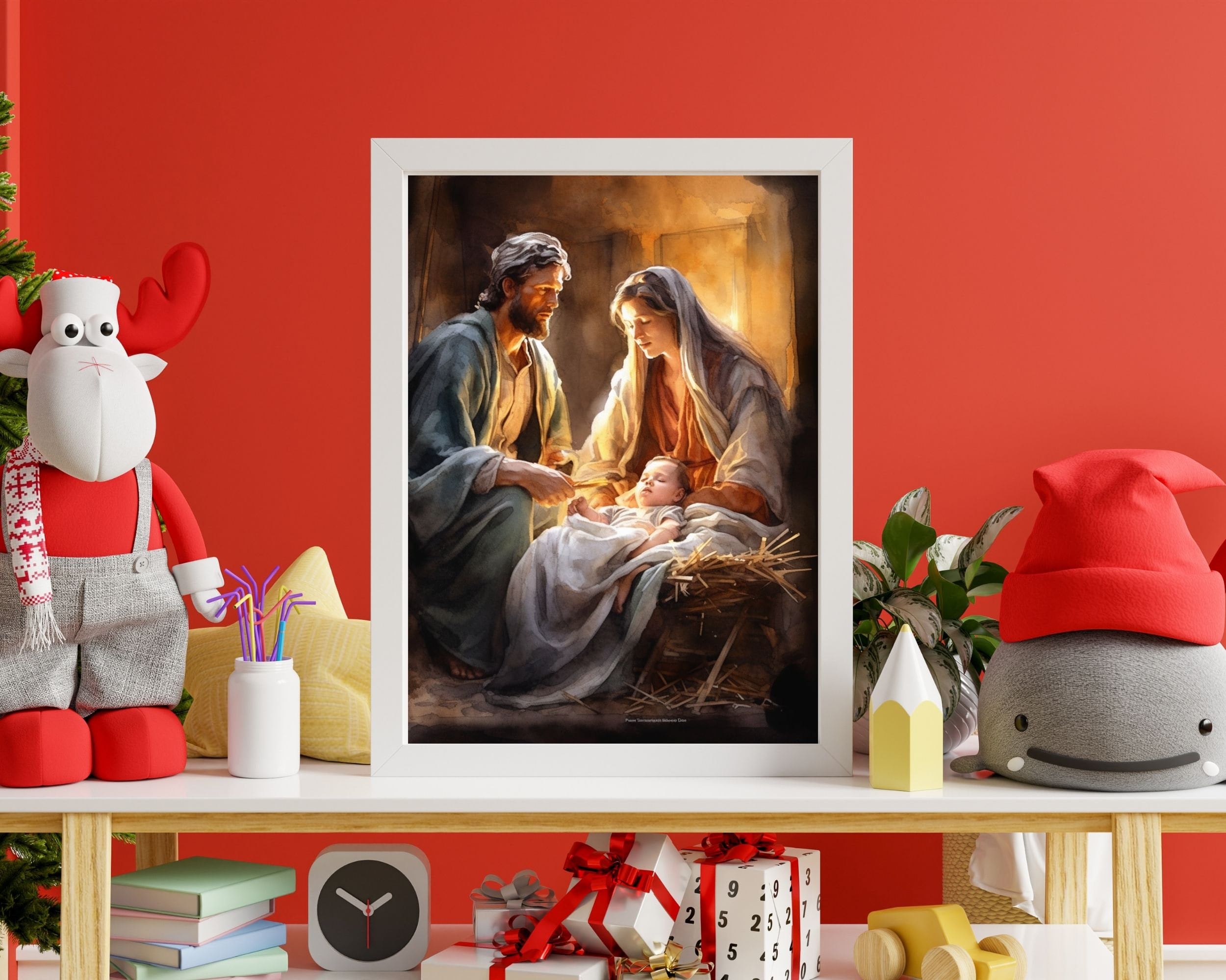 Nativity Scene Printable Instant Download Digital Manger - Etsy