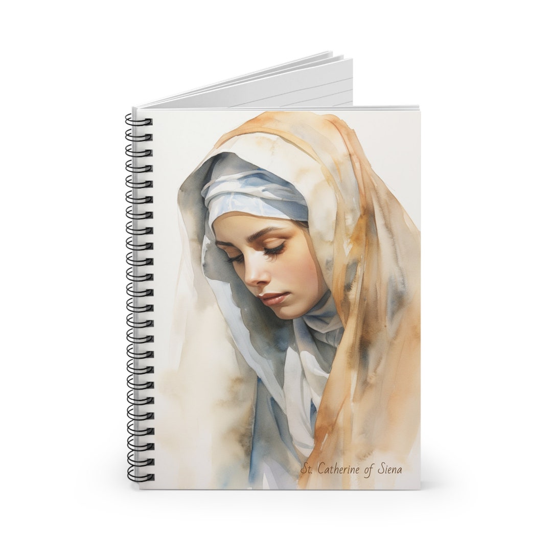Saint Catherine of Siena | Spiral Notebook - Ruled Line Diary Notes ...