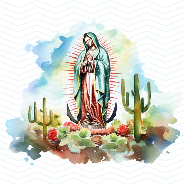 Our Lady Of Guadalupe Mexico Landscape Background PNG Sublimation Design, Our Lady Of Guadalupe PNG, Background PNG Instant Download