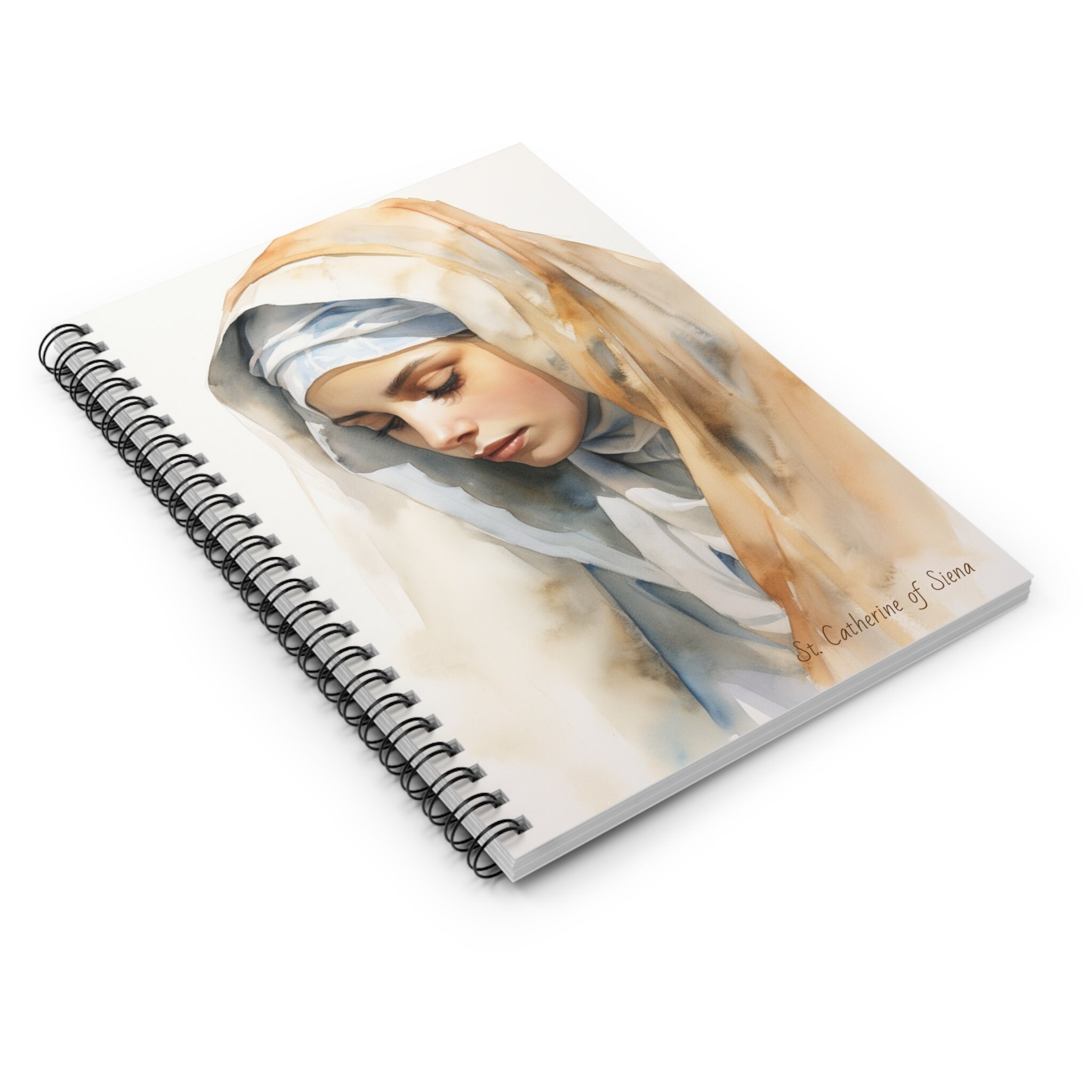 Saint Catherine of Siena Spiral Notebook Ruled Line Diary Notes Poems ...