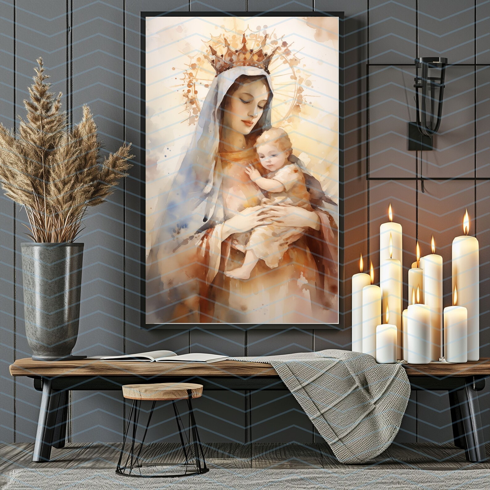 Our Lady of Mount Carmel Digital Painting | Devotion | Art Download ...