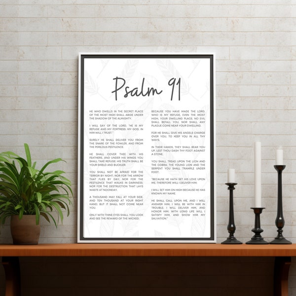 Psalm 91 Card - Etsy