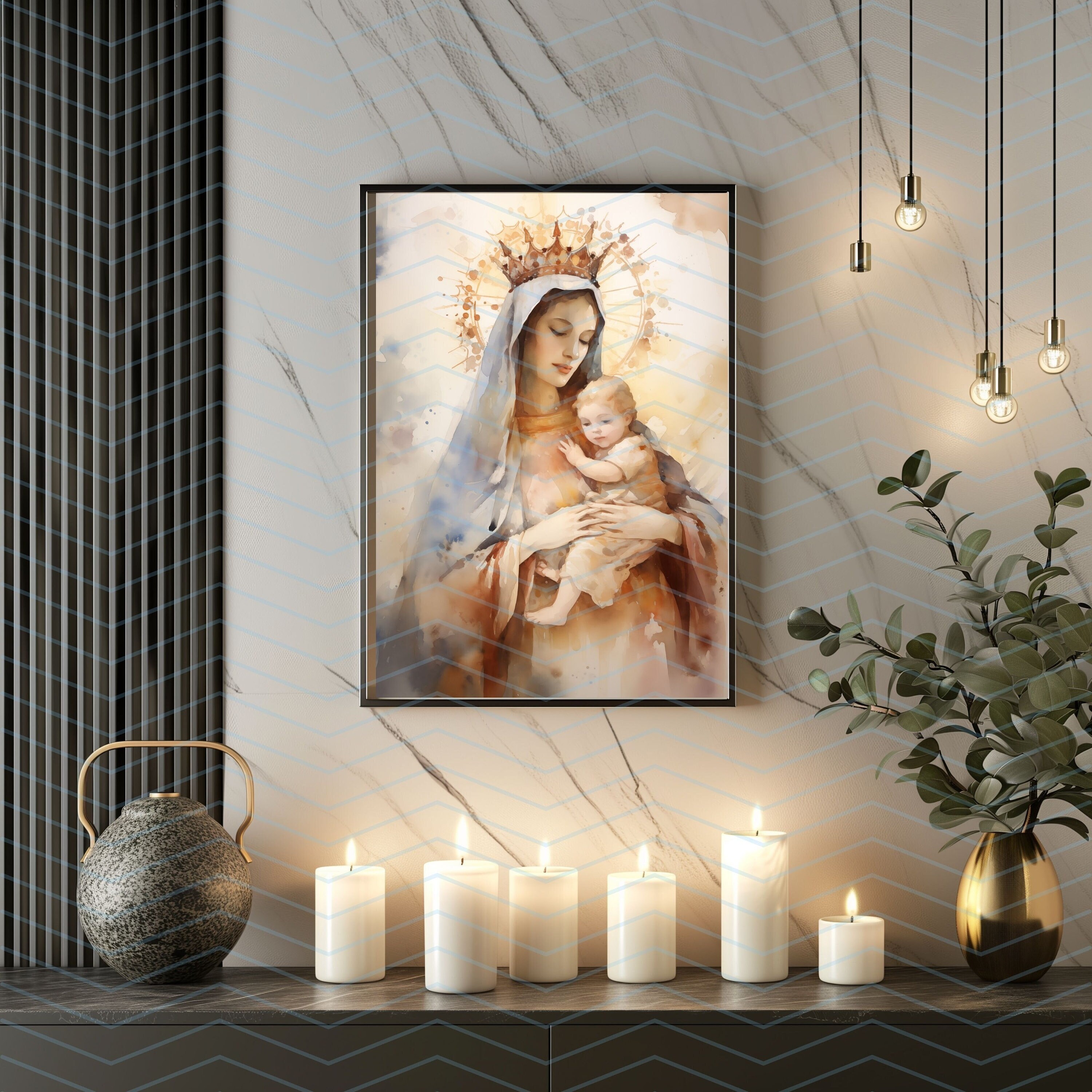 Our Lady of Mount Carmel Digital Painting | Devotion | Art Download ...