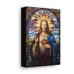 Sacred Heart of Jesus, Sacro Cuore di Gesú, Sagrado Coração de Jesus, Heiligstes Herz Jesu, Wall Art, Canvas, Catholic Art