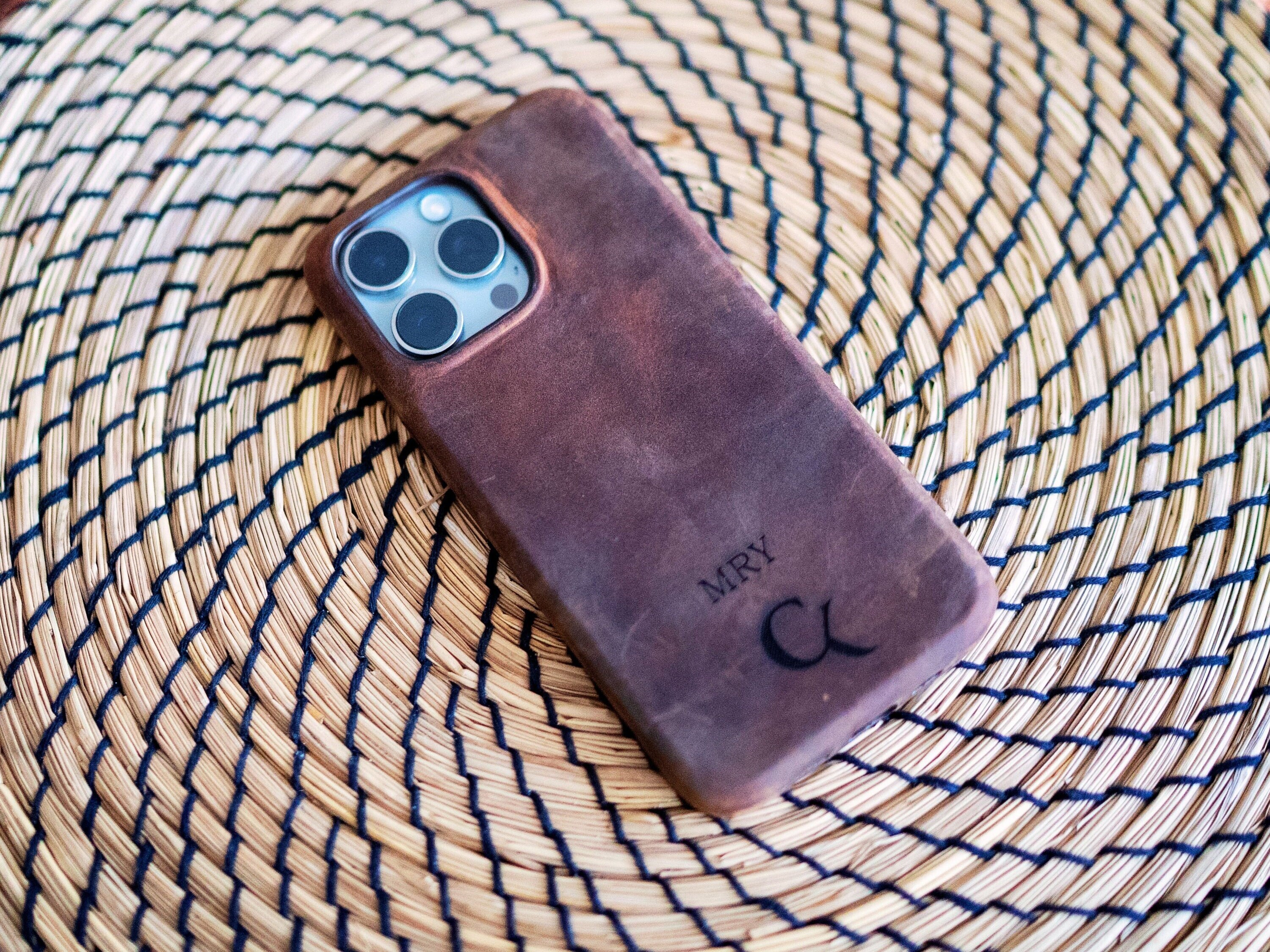 Genuine Leather iPhone 15 Pro Case, iPhone 14 Pro Max Case, Leather