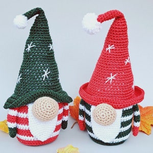 Wichtelpuppe gehäkelt, Zwerg-Amigurumi, Weihnachtsdekoration Wichtel mit Hut, handgefertigt