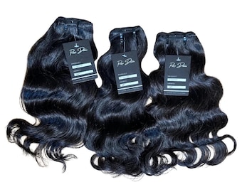 Ready to Ship 16” Authentic Raw Indian Wavy Human Hair  display picture 1