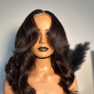 5 X 5 Ready To Wear Luxury Curtain Bang Loose Wave Closure Wig