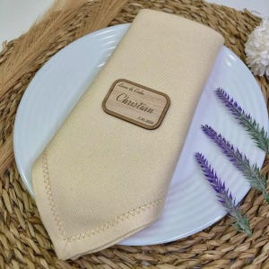 Marcasitios Boda con imán Personalizado de Madera con Nombre Rectangular - Regalo Original para invitados de boda