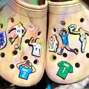 Lionesses Croc Charms Womens Football Shoe Accessories Russo, Toone, Mead, Kelly, Earps, Williamson, Bronze image 1