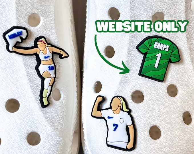 Lionesses Croc Charms England Womens Football Jibbitz Chloe Kelly Beth Mead Euros Winners Etsy