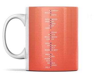 Lionesses “The Names That Made History” Orange mug | EURO 22 + WORLD CUP 23