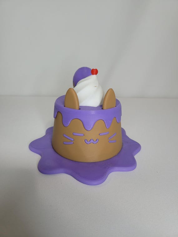 Cute Cat Flan Container - STLFLIX
