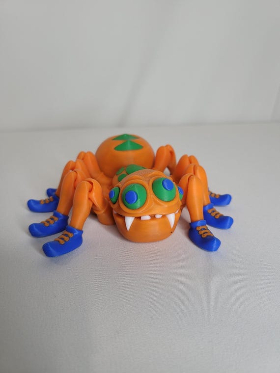 Colorful 3D-Printed Spider Toy by Flexi Factory – Fun, Quirky, and Kid-Friendly