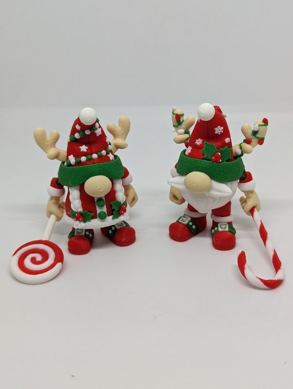 Christmas gnome couple Ornaments - Flexi Factory