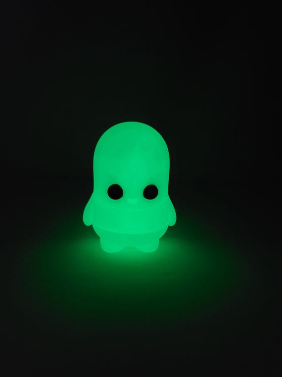 Glow-in-the-Dark Wobbly Ghost Toy by La Calavera – 3D Printed, Clacking Fun!