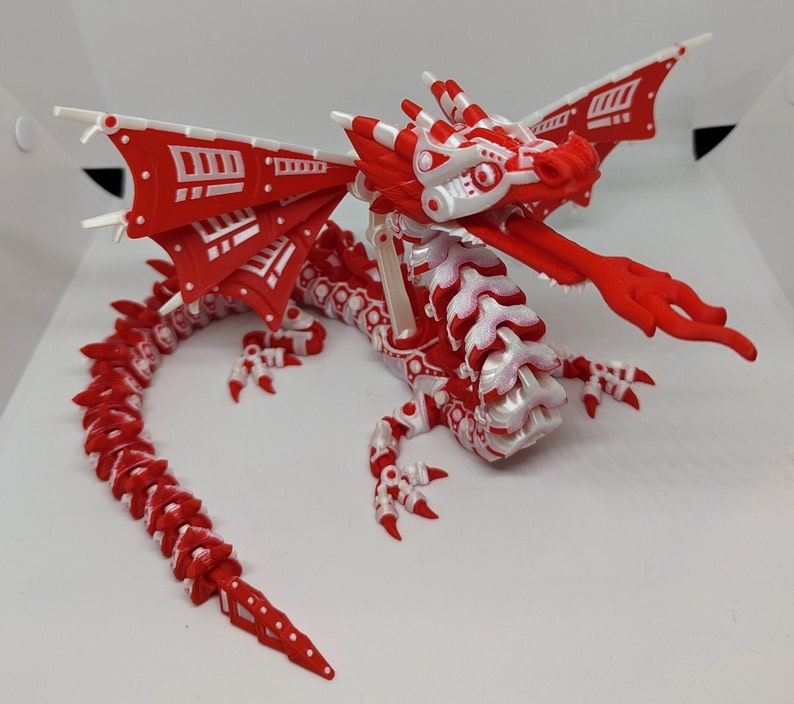 Mech Dragon By Flexi Factory Red and White
