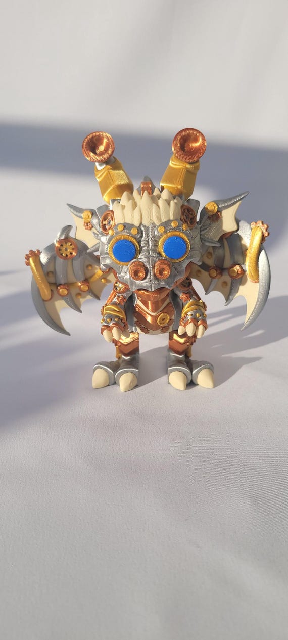 Steampunk Dragon Figure – Articulated Fantasy Toy | STLFLIX Design | 3D Printed Collectible by Blooming Comet