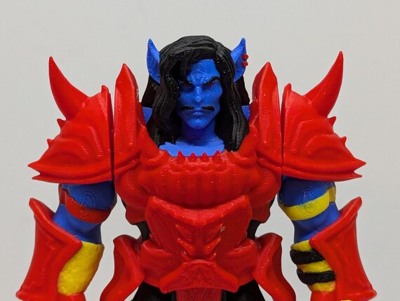 3D Printed Dracula Action Figure – Poseable Arms & Legs – Includes Battle Axe – Fantasy Vampire Toy by La Calavera