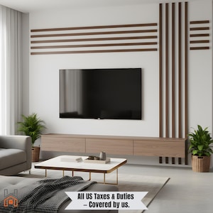 Op maat gemaakt lineair wandlijstpaneel met verticale en horizontale stroken, polystyreen decoratieve rand voor moderne tv-muren of media-meubel, DECO569