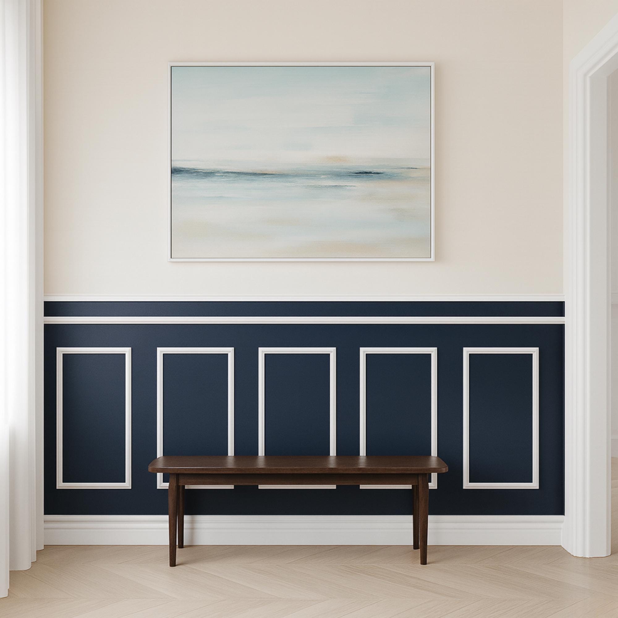 Modanatura per pannelli da parete in stile classico / Set di finiture in polistirene personalizzate per ingresso o sala da pranzo / Design del pannell