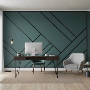 Projekt listwy ściennej diagonalnej | Niestandardowy zestaw listew wykończeniowych ze styropianu do nowoczesnych ścian akcentowych w biurze | Geometryczna sztuka ścienna, WALL196