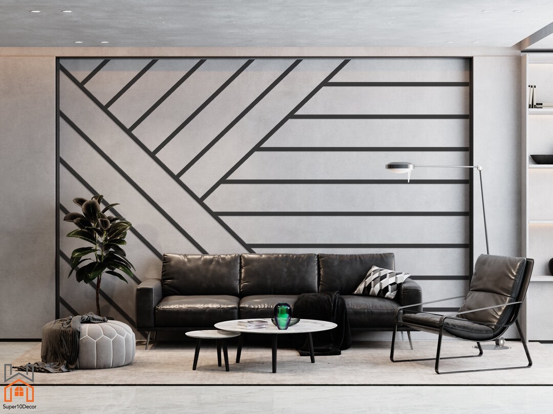 Wall Molding Kit Ready Cut Molding Wall Molding Custom Wall Etsy