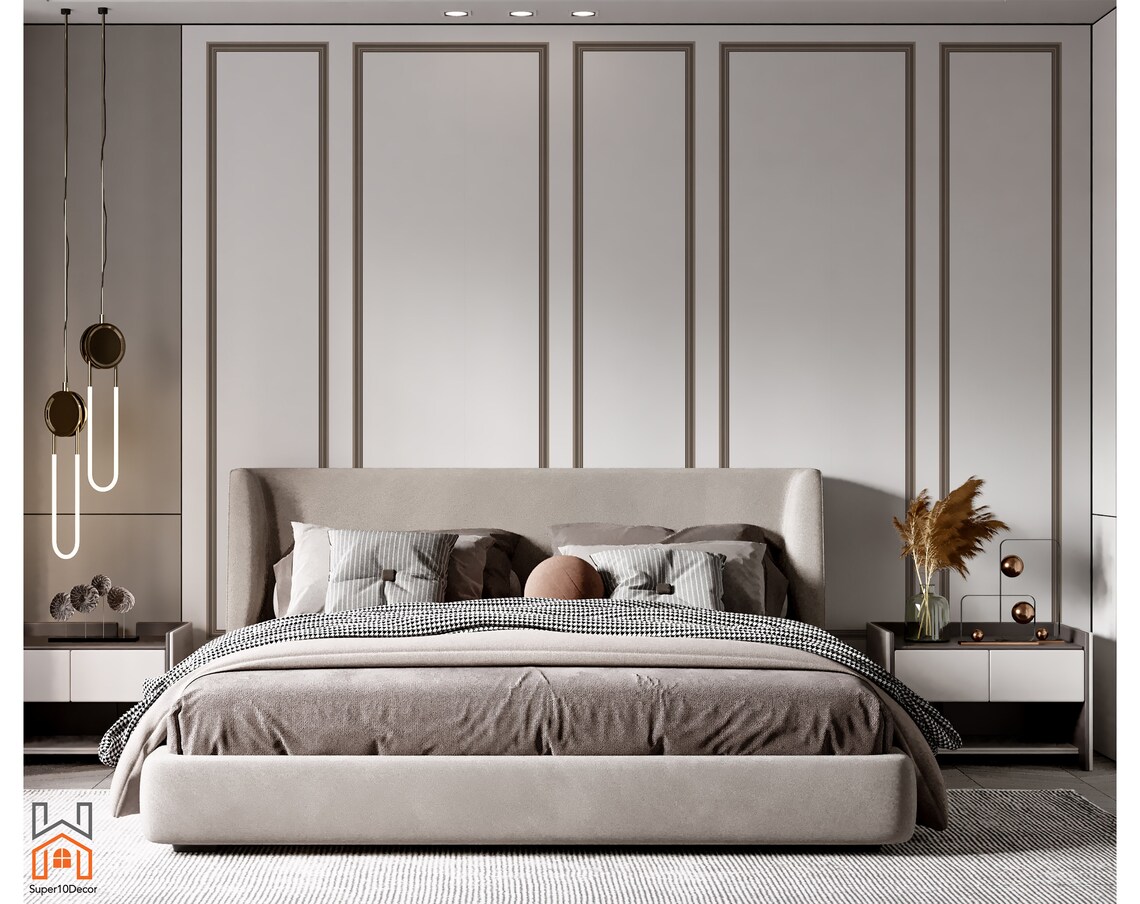 Minimalist Vertical Wall Molding – Custom Polystyrene Trim Kit for ...